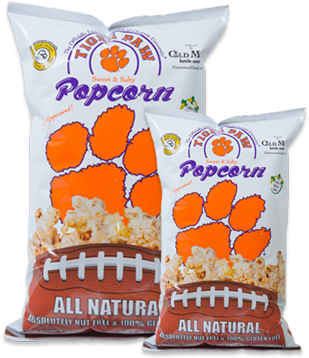 Clemson Tiger Paw Popcorn - Clemson Tigers Team Pride Decal (355x475), Png Download