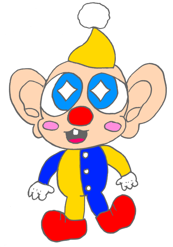 Stinky The Clown - Cartoon (605x806), Png Download