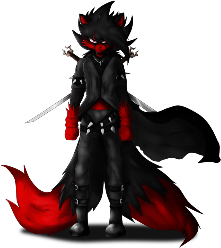 Creative Commons Attribution Noncommercial No Derivative - Shadow Demon Girl Anime (786x1017), Png Download