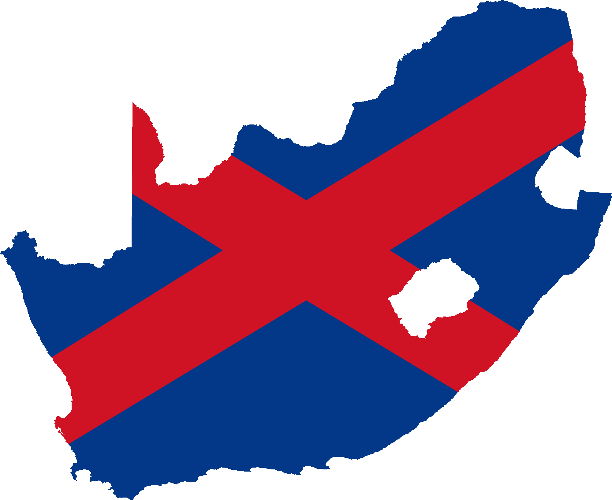 Flag Map Of South Africa - South Africa Election 2014 Map (2000x1635), Png Download