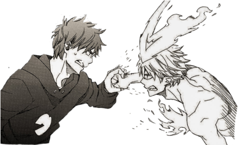 Demon Rin With Transparent Background If Anyone Would - Anime Boy Demon Fanart (500x293), Png Download