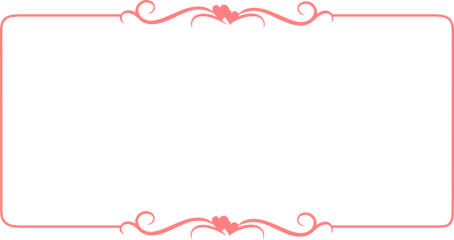 Certificate, Frame, Hearted, Red, Ribbon - Hearts Border (640x339), Png Download