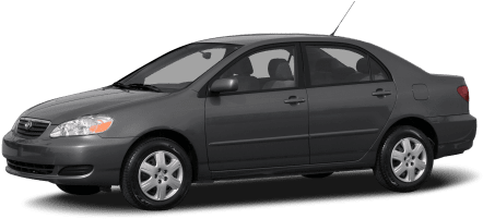 Black Toyota Corolla 2008 (500x330), Png Download