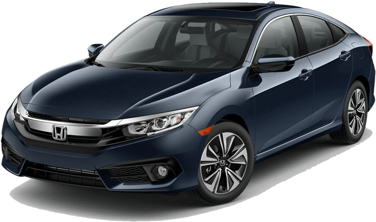 2017 Honda Civic Ex-t Dark Exterior Model - 2018 Honda Civic Black (1000x500), Png Download
