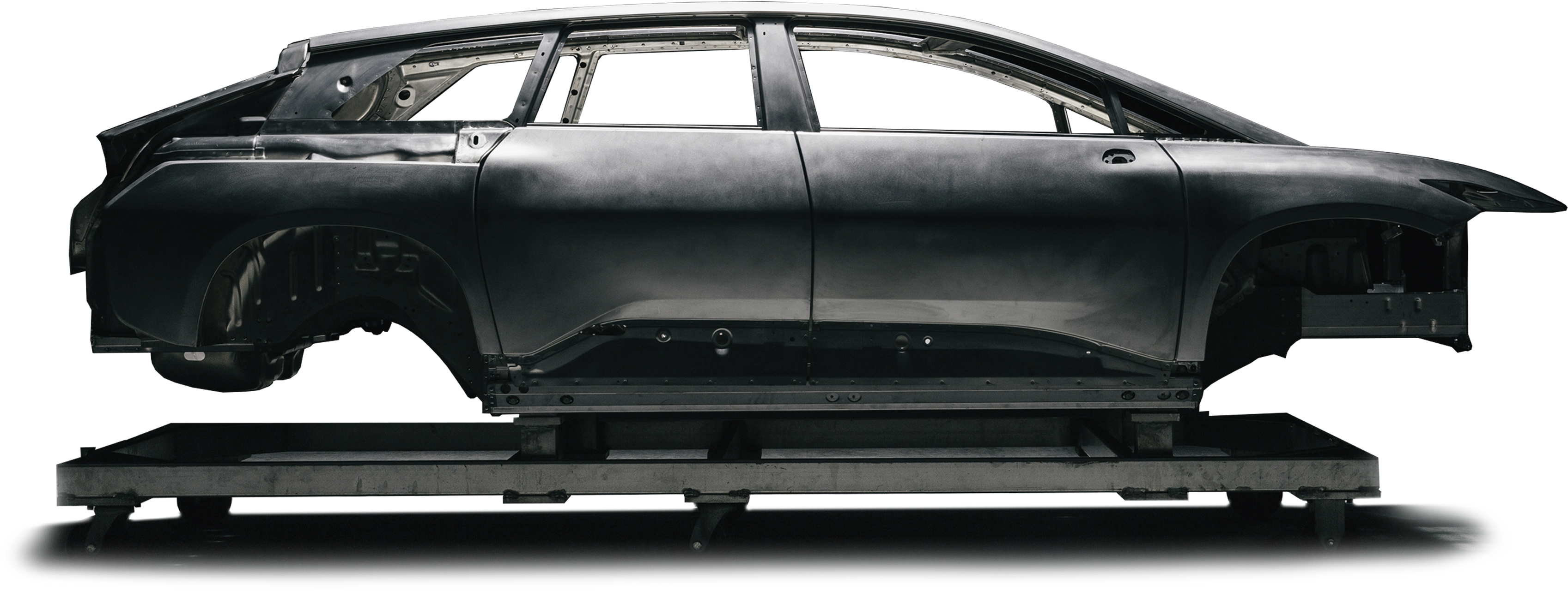 The Futuristic, All-electric Ff 91 Remains A Work In - California (3509x1363), Png Download