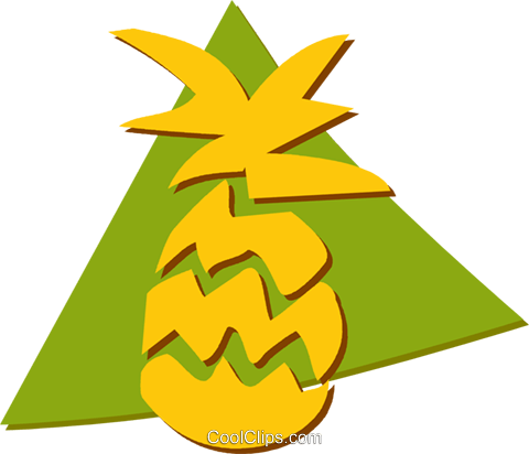 Abacaxi Livre De Direitos Vetores Clip Art Ilustração - Abacaxi Png Vetor (480x412), Png Download