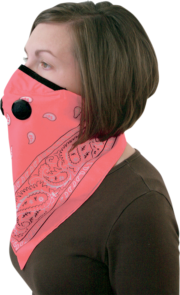 Image Coming Soon - Atv-tek Pro Series Rider Bandana Dust Mask Pink (733x1200), Png Download
