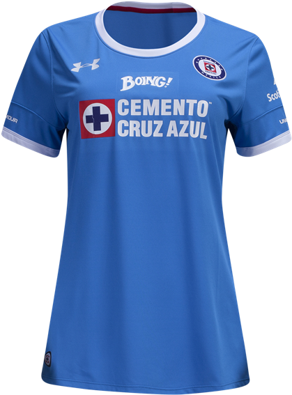 Cruz Azul 16/17 Women's Home Soccer Jersey Shop Liga - Under Armour Cruz Azul Womens Home Jersey 16/17 J968502 (600x600), Png Download