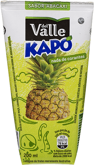 Kapo Abacaxi 200 Ml - Del Valle (600x600), Png Download
