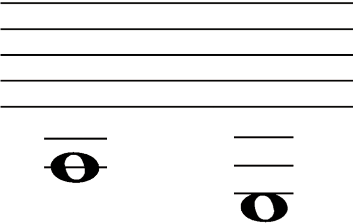 Pentagrama Suplementar - Black-and-white (700x454), Png Download