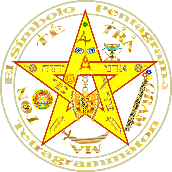 Magica Imagen Protectota Tetragrammaton Del Pentagrama - Pentagrama (600x600), Png Download