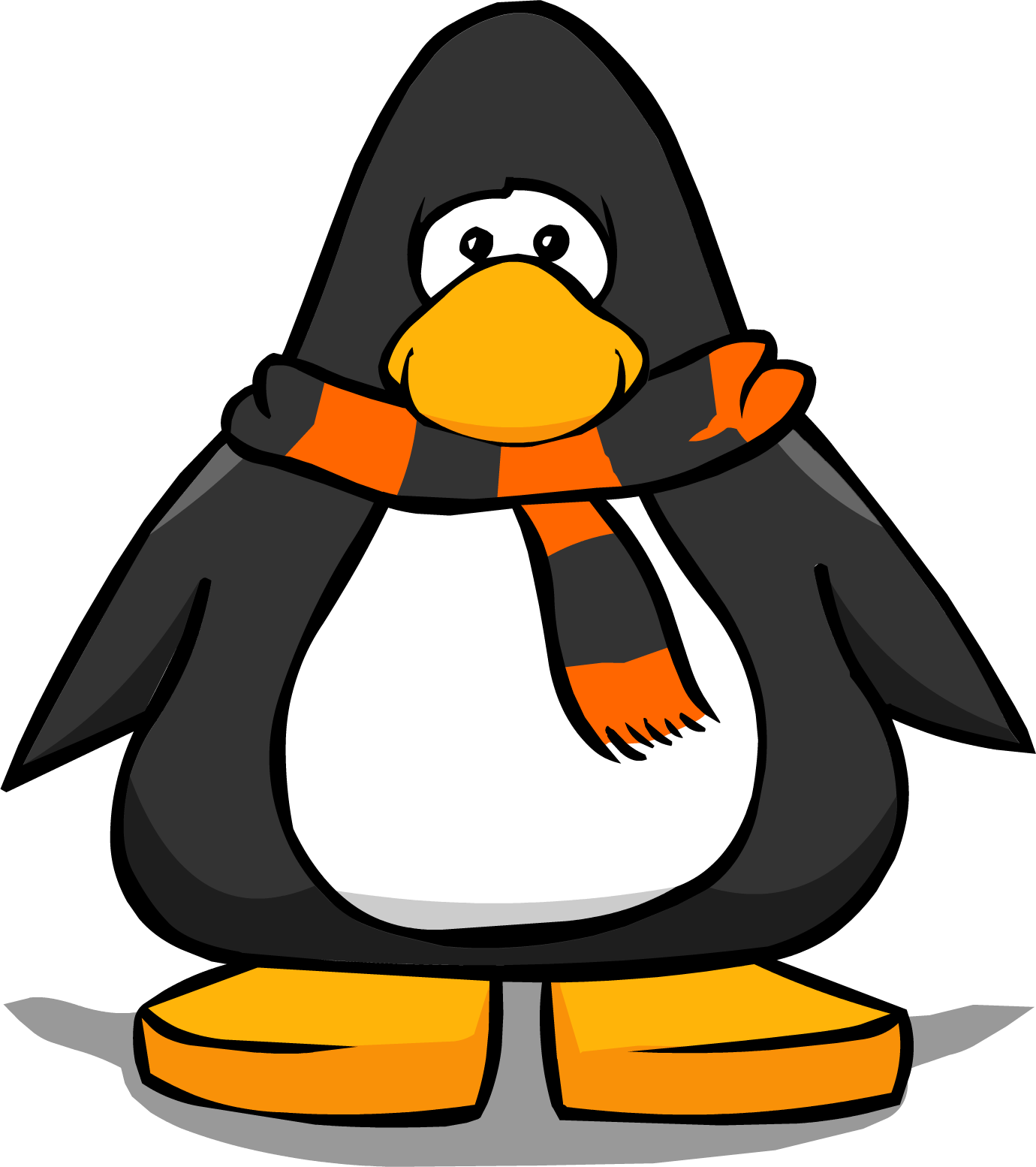 Halloween Scarf Pc - Penguin From Club Penguin (1380x1554), Png Download