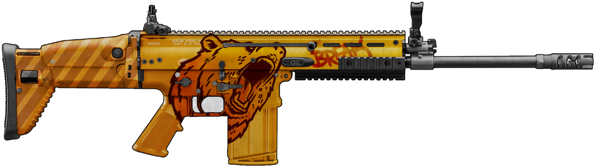 Wink Wink @playerunknown @pubg " - Fortnite Scar In Real Life (1200x598), Png Download