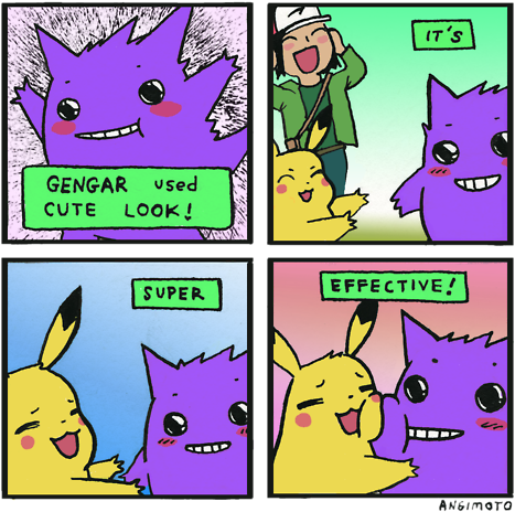 Oh God Why - Cute Gengar (500x490), Png Download