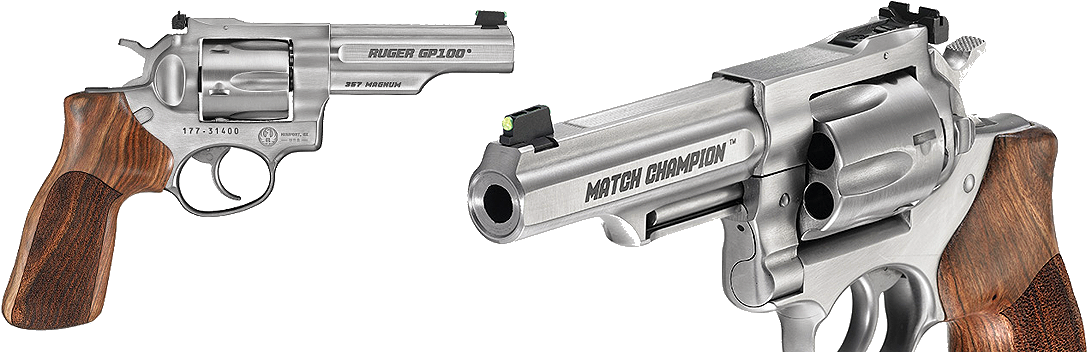 Sturm Ruger & Co - Rug 1757 Gp100 22lr 5.5 As Wd Ss (1200x364), Png Download
