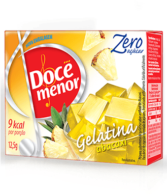 Gelatina-abacaxi - Pudim Diet Doce Menor Wow Nutrition Sabor Caramelo (328x400), Png Download