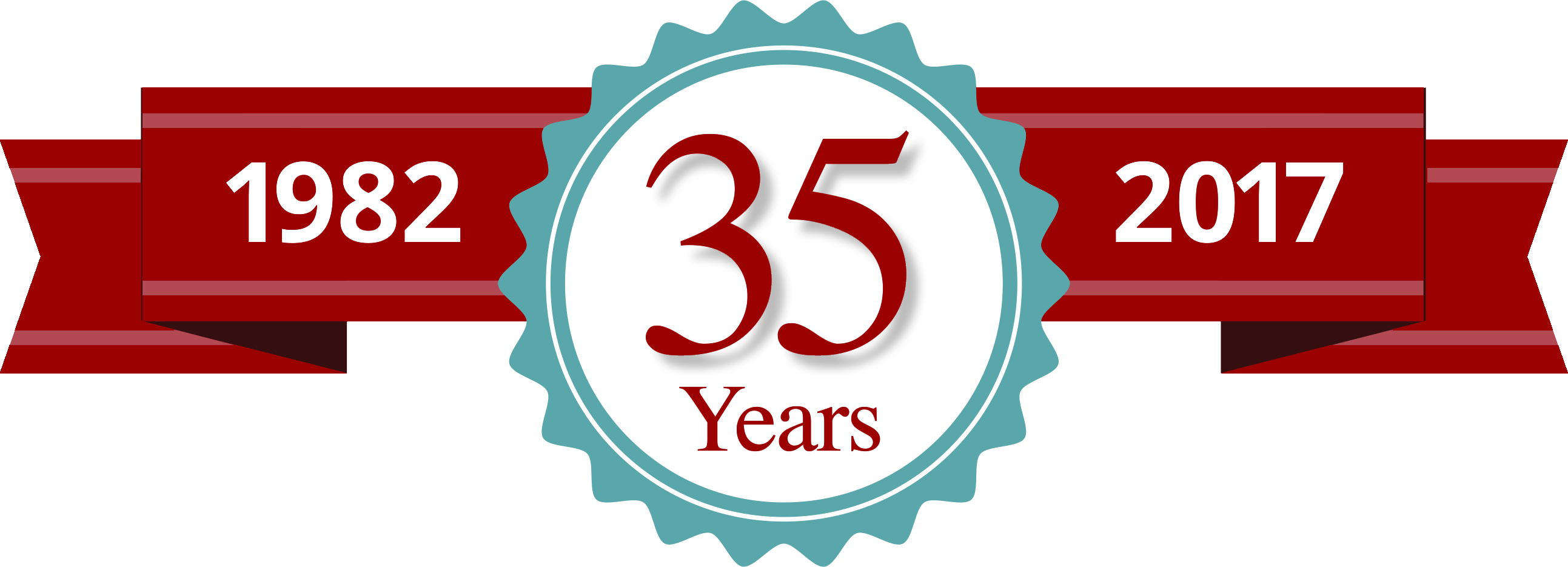 Banner Black And White Stock Anniversary Vector 35 - Happy Birthday 35 Png (2586x935), Png Download