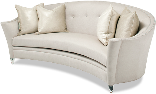 Amini Bel Air Park Button Sofa Clear - Aico Bel Air Park Button Sofa By Michael Amini (600x510), Png Download