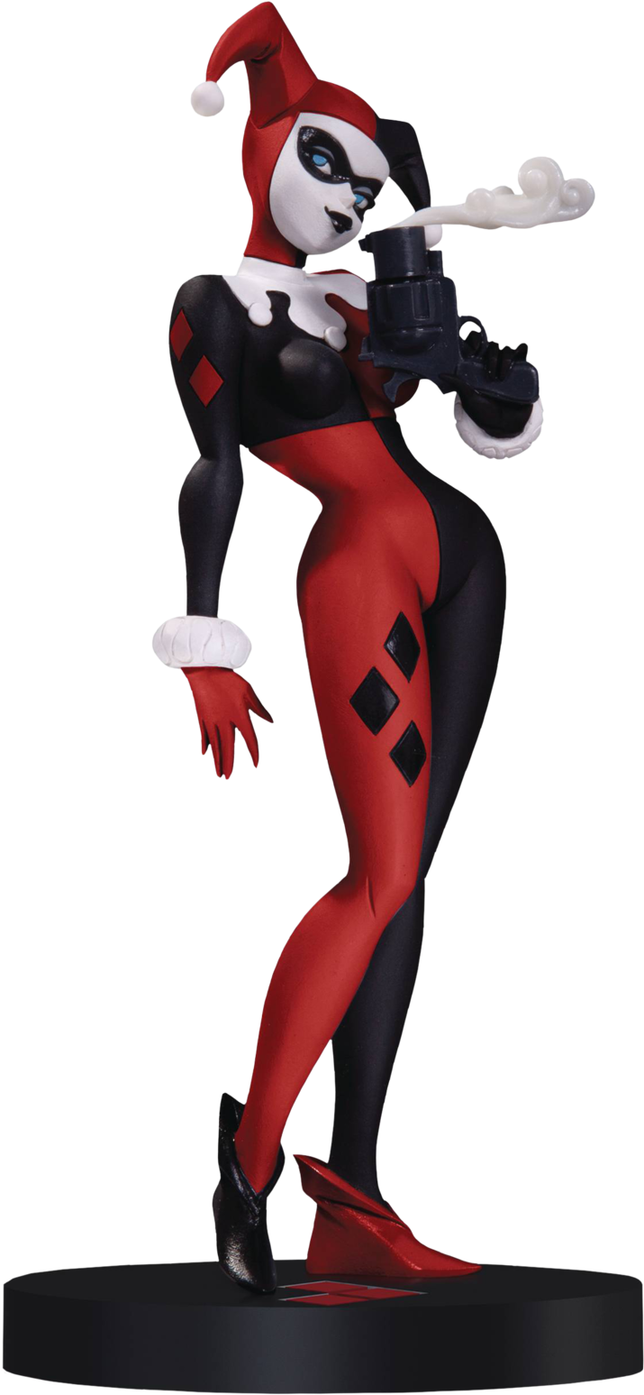 Harley Quinn Statue By Bruce Timm - Harley Quinn Bruce Timm Statue (768x1591), Png Download