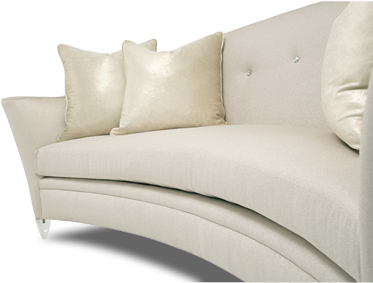 Amini - Aico Bel Air Park Button Sofa By Michael Amini (600x510), Png Download