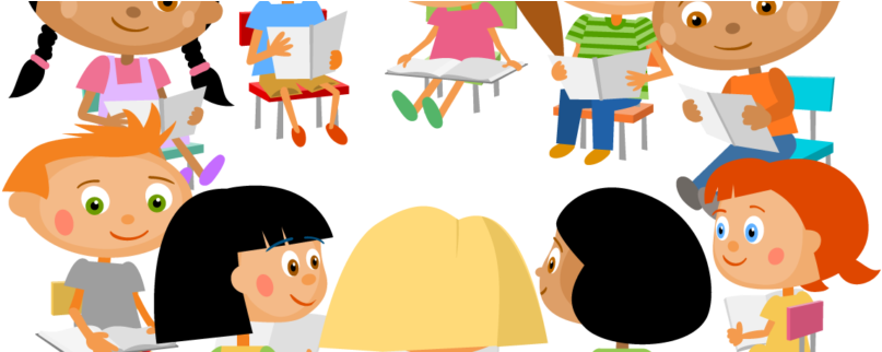 Book Club For Socially Conscious Kids - Kids Book Club Clipart (845x321), Png Download