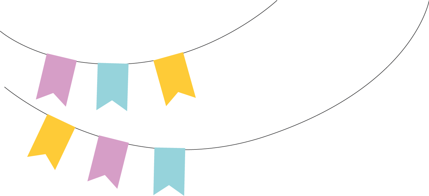 Bandeiras De Festa Png (1400x640), Png Download