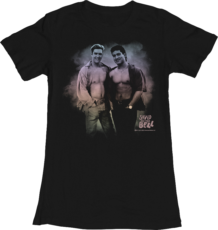 Saved By The Bell Dreams Women's Black T-shirt S,m,l,xl (837x882), Png Download