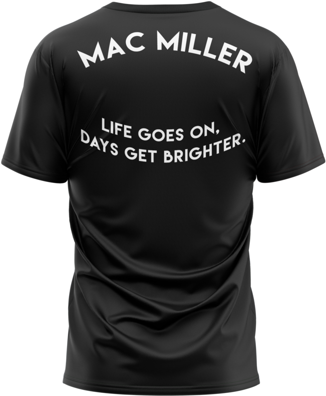 Mac Miller Tshirt Back (1000x1000), Png Download