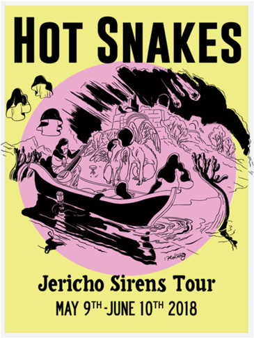 Jericho Sirens Tour Poster - Hot Snakes (600x600), Png Download