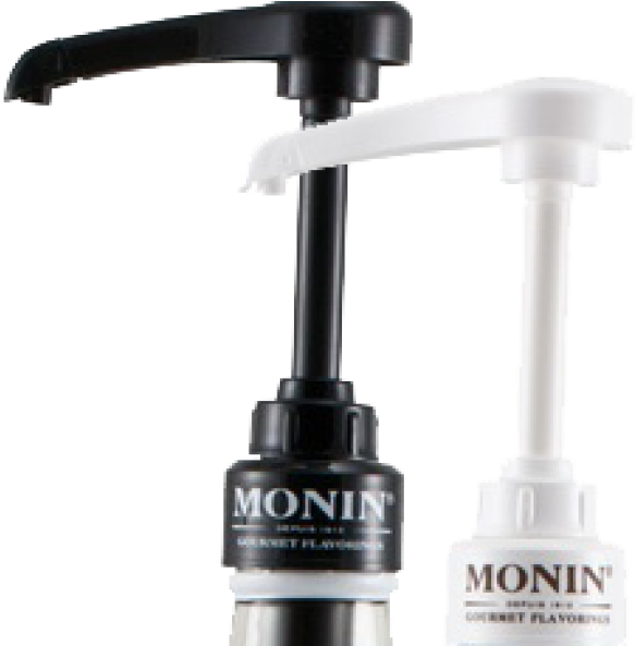 Pump For Syrup - Monin Syrup Pump (600x592), Png Download