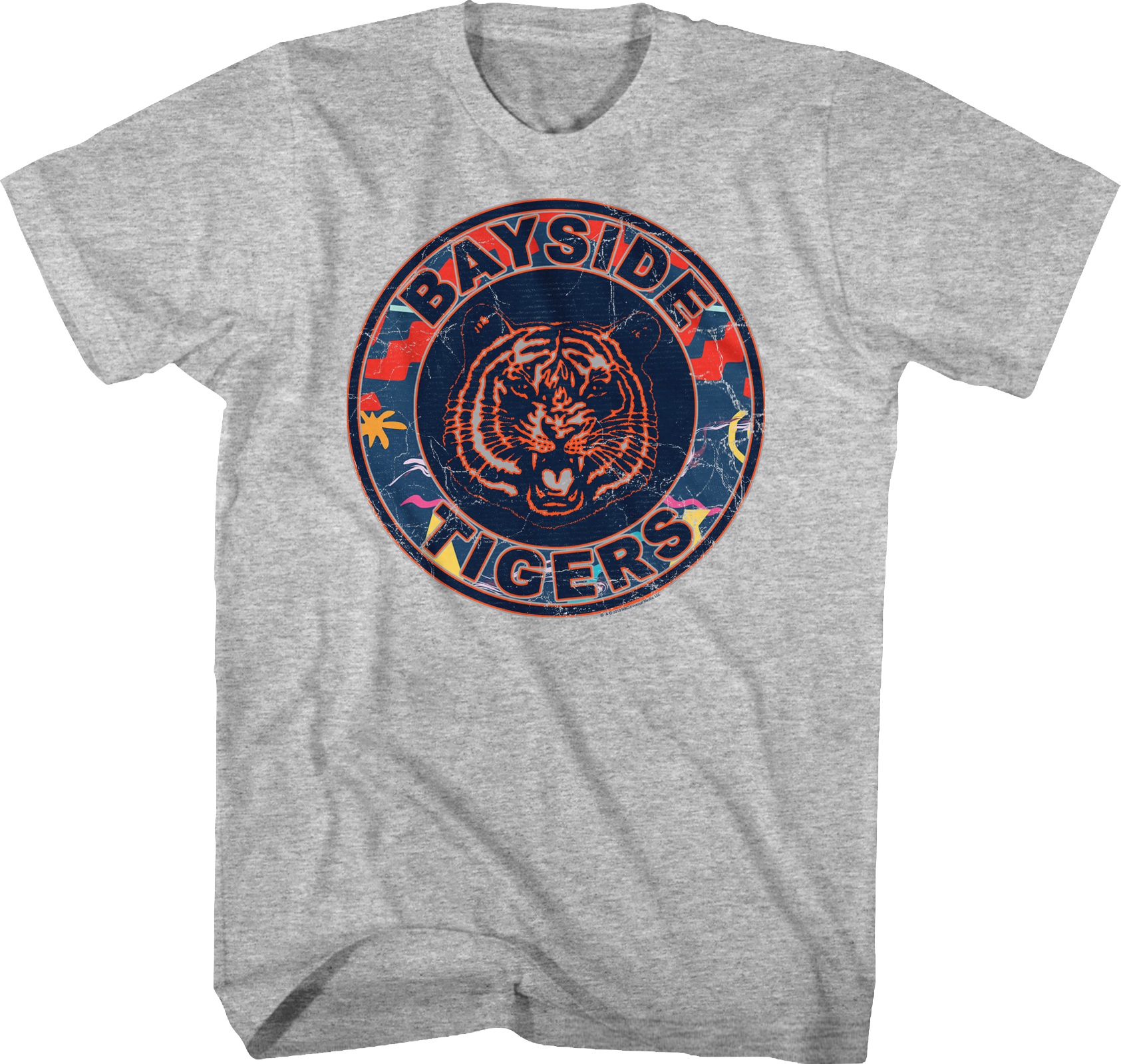 Retro Bayside Tigers Saved By The Bell T-shirt - T-shirt: Billy Idol- White Wedding, 3x3in. (1685x1599), Png Download