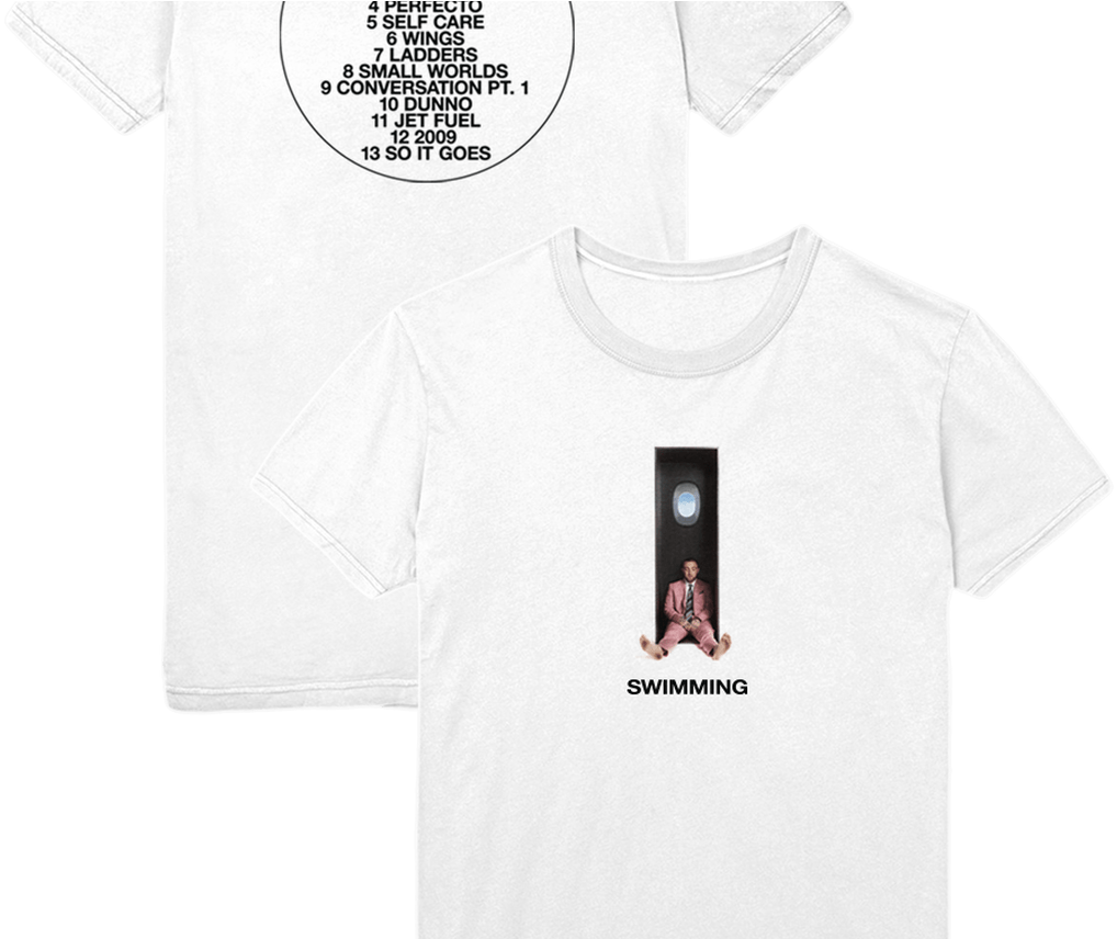 Swimming Cover Tee Mac Miller Store - Swimming (1368x855), Png Download