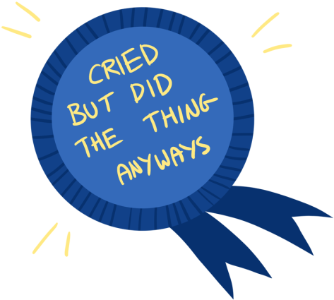 Award - Cried But Did The Thing Anyway (500x455), Png Download