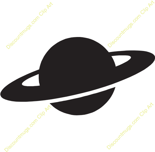 Name Saturn 80 Description Solid Black Art Of With - Saturn (500x500), Png Download