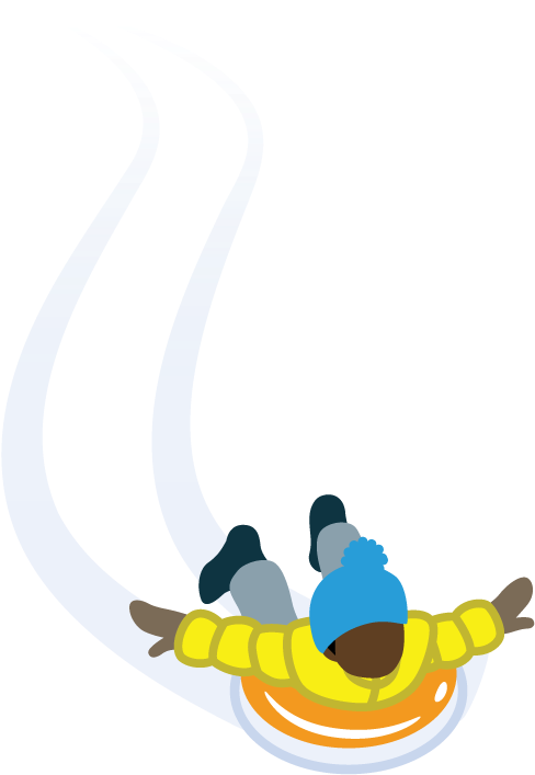 Copy Of Copy Of Sledder 7 Sledding Hills Graphic - Sledding (640x775), Png Download