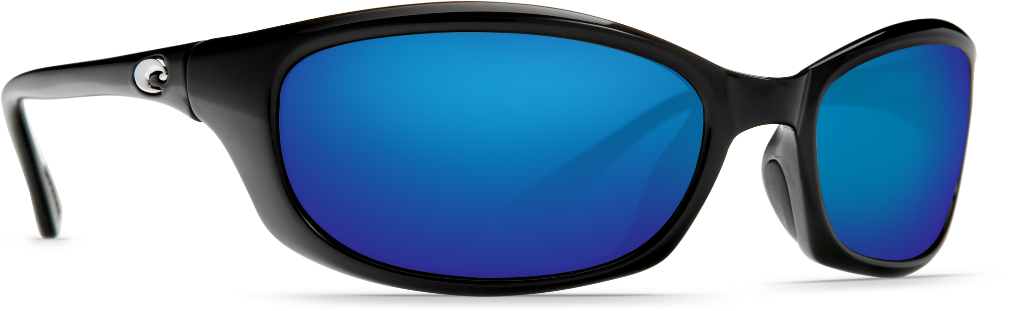 Costa Del Mar Harpoon Sunglasses In Shiny Black, Tr-90 - Costa Del Mar Harpoon Black 580g Dk Gray With Free (2000x1000), Png Download