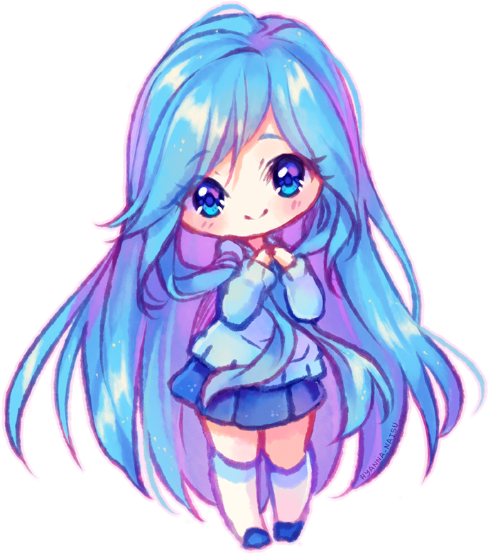 2016 08 14 Saphirepost By Hyanna Natsu-dae9x5u - Hyanna Natsu Kawaii Chibis (712x800), Png Download