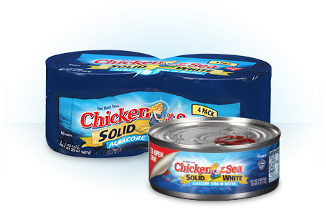 Solid White Albacore Tuna In Water - Tuna Chicken Of The Sea (467x299), Png Download