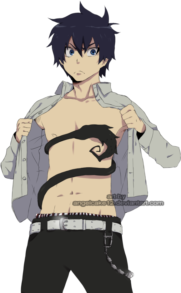 Ao No Exorcist Ao No Exorcist Photo 22115150 Fanpop - Rin Hides His Tail (600x947), Png Download