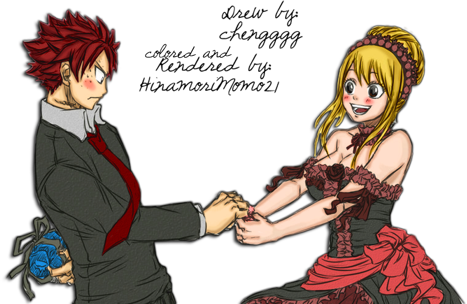 Nalu Images ♥naluღೋ Hd Wallpaper And Background Photos - Nalu Valentine Comics (1020x656), Png Download