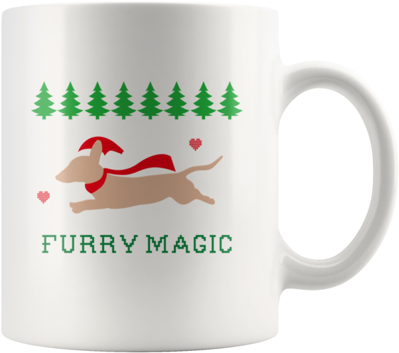 Funny Christmas Mug For Dog Lovers - Mug (600x600), Png Download