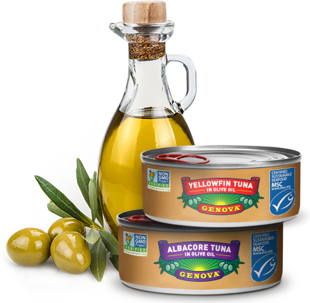 Premium Canned Tuna In Olive Oil - Olive Oil (435x426), Png Download