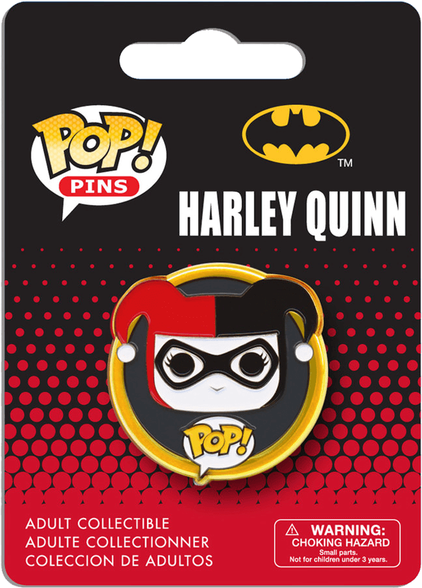Dc Universe Harley Quinn Pop Pin - Dc Comics Batman Harley Quinn Pop! Pin (850x850), Png Download