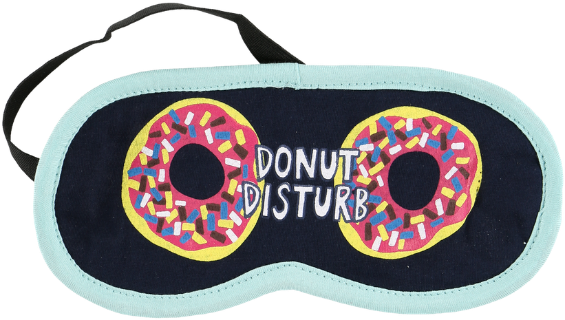 Sleep Mask - Schlafmaske Für Damen Donut Disturb Von Lazy One (863x1050), Png Download