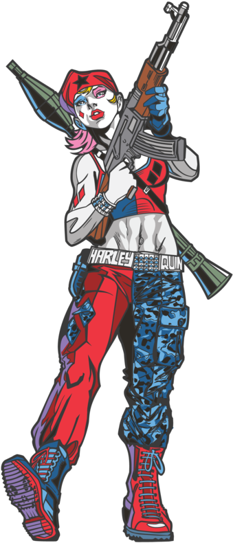 Images / 1 / 2 - Dc Comics Rebirth Harley Quinn (585x1024), Png Download