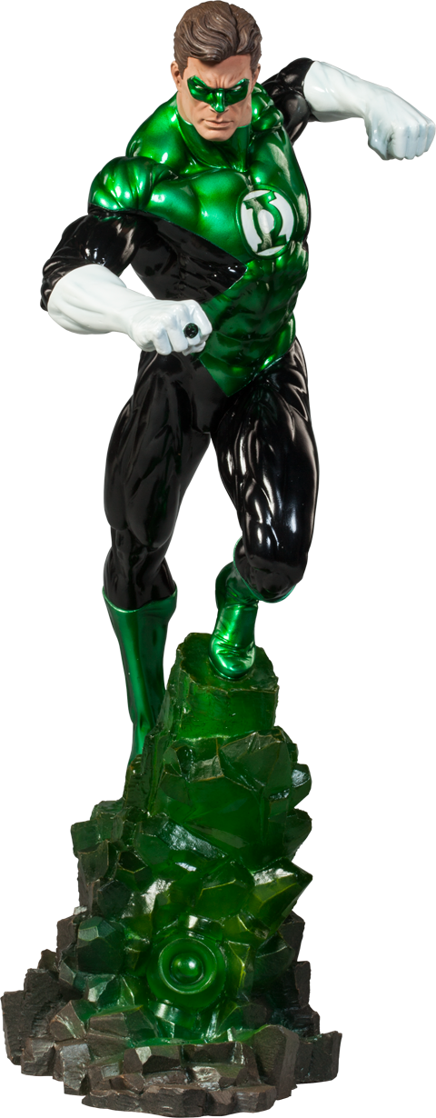 Green Lantern Premium Format™ Figure - Green Lantern Premium Format Sideshow Toys Figure (480x1230), Png Download