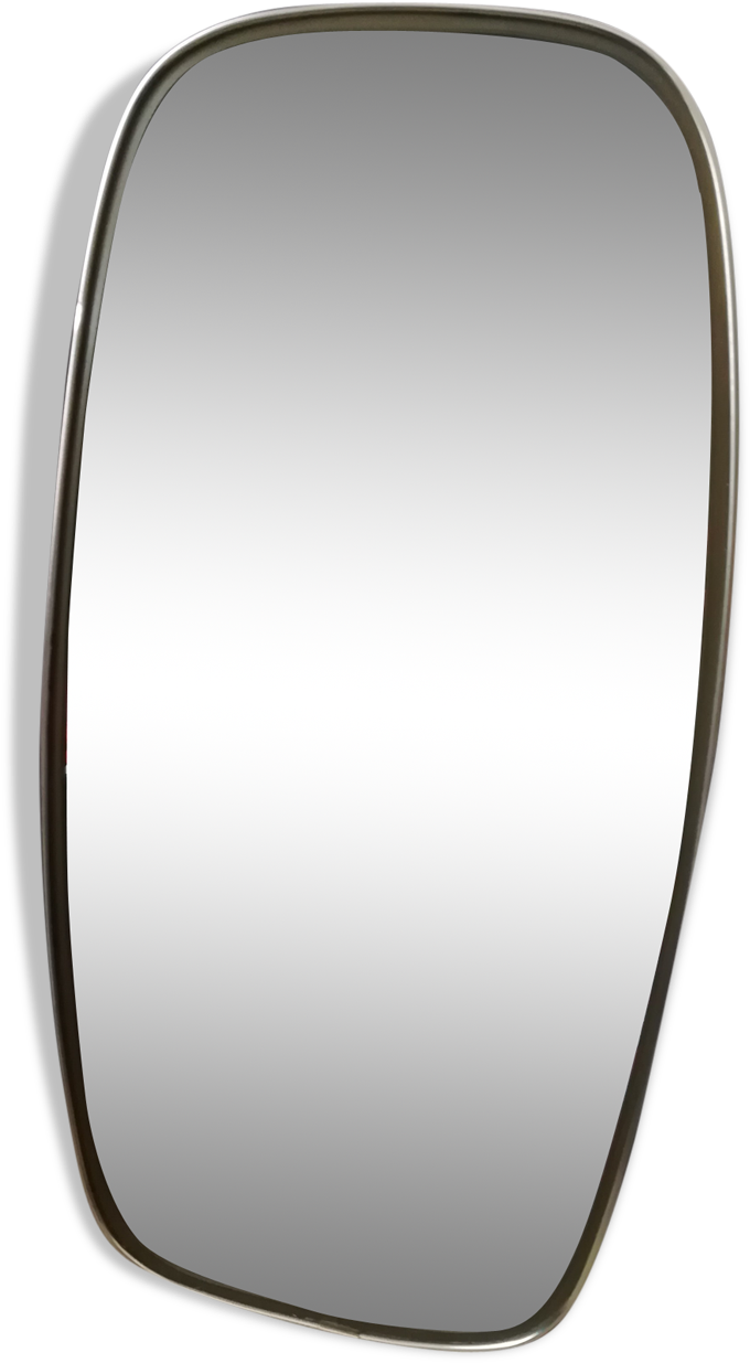 Asymmetric Mirror Shape Free Vintage Brass 23x47cm - Mirror (1457x1457), Png Download
