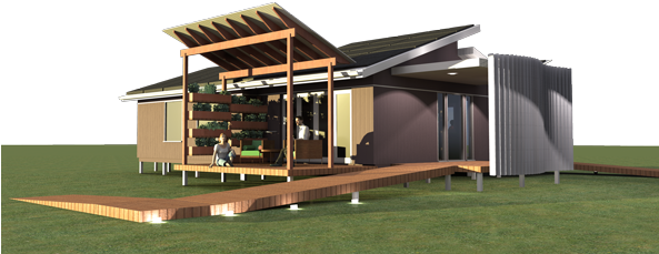 Sustainable Houses In Australia (592x266), Png Download