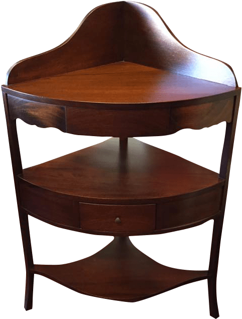 Vintage Corner Shelf Vintage Mahogany Corner Shelf - Table (720x960), Png Download