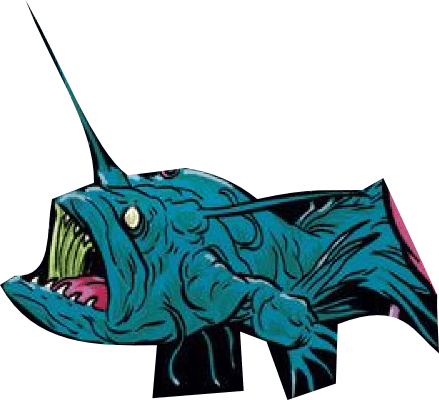 Hairy Anglerfish - Biodiversity (439x400), Png Download